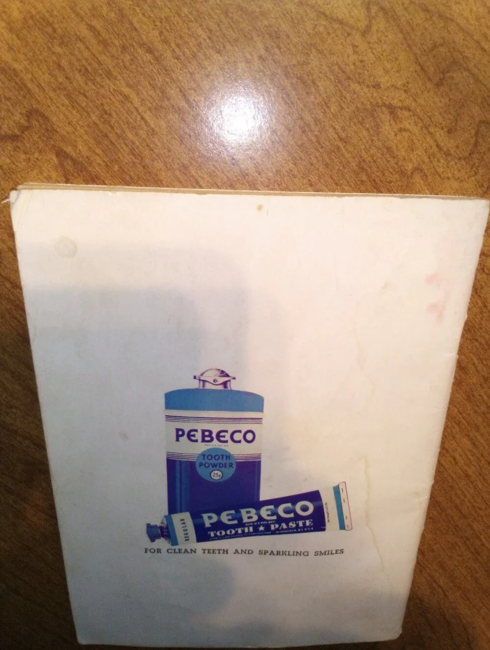 Gone With The Wind Cook Book Pebeco Toothpaste 1940 Softcover Promo Booklet